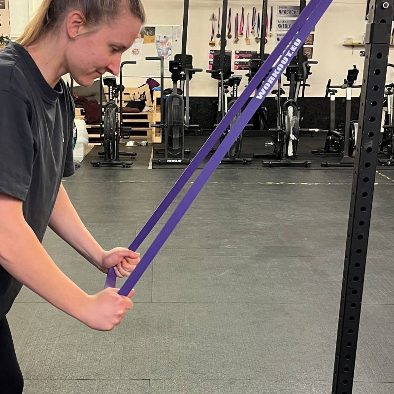 Odporová guma WORKOUT fialová - 29 kg