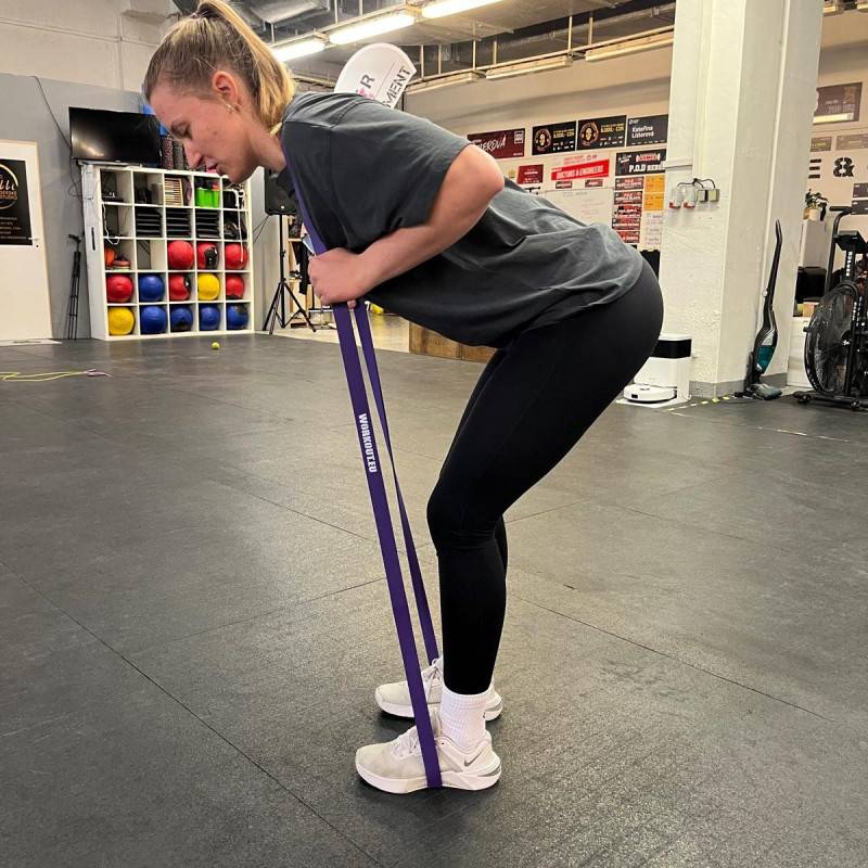 Odporová guma WORKOUT fialová - 29 kg