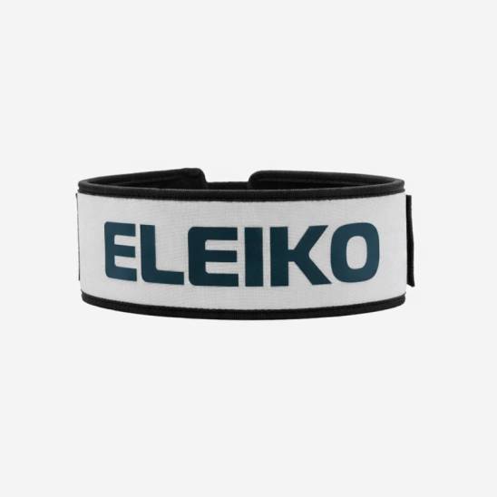 Eleiko EVA opasek s nerezovou přezkou - bílý