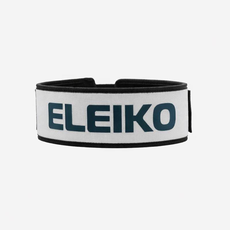 Cintura Eleiko in EVA con fibbia in acciaio inox - bianco