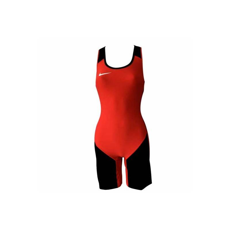 Damentrikot Nike Weightlifting - rot/schwarz