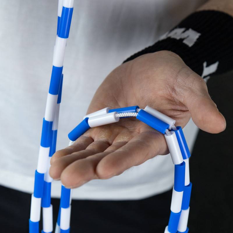 Korálkové švihadlo WORKOUT - nastavitelné - modré