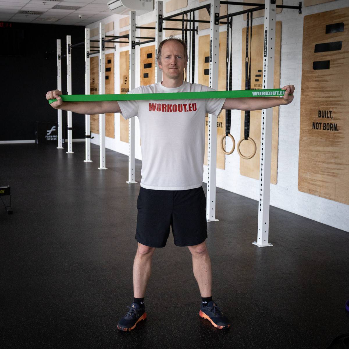 Odporová guma WORKOUT zelená - 45 kg