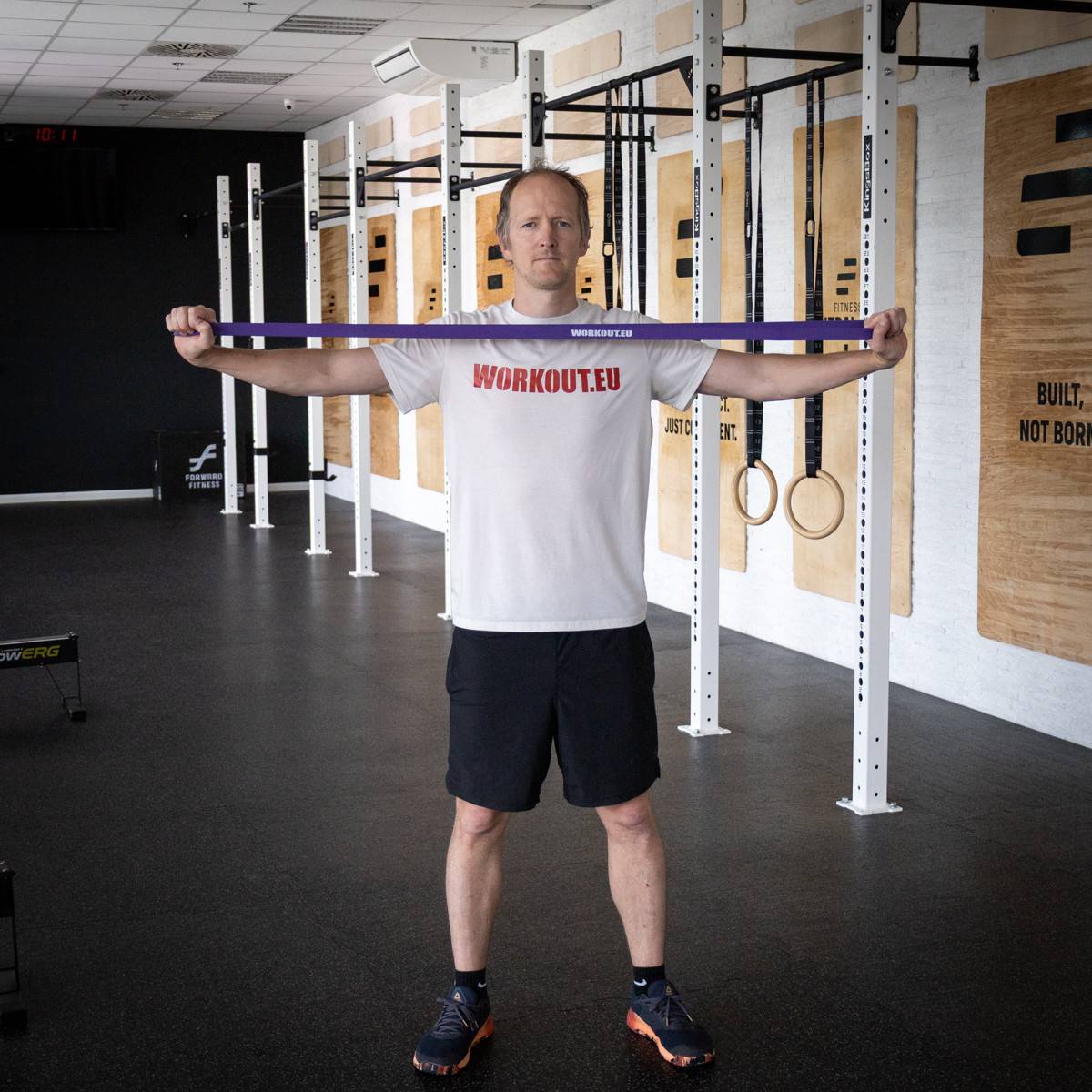 Resistant rubber WORKOUT violet - 29 kg
