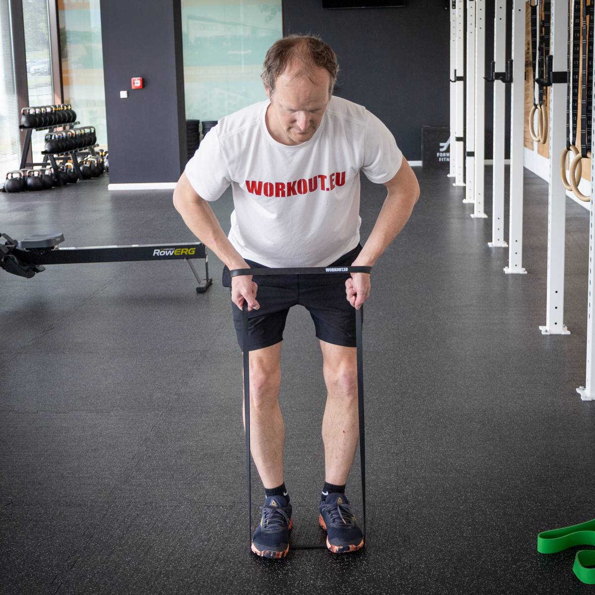 Odporová guma WORKOUT černá - 22 kg
