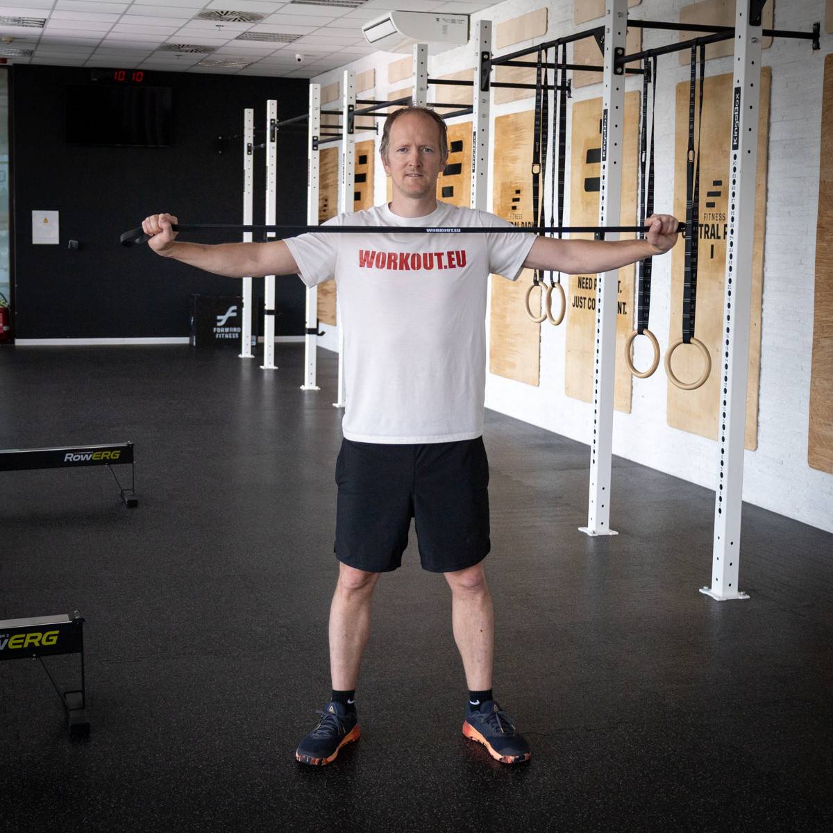 Odporová guma WORKOUT černá - 22 kg