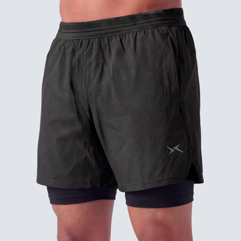 Pantaloncini da uomo Picsil 2in1 Performance SS26 - nero