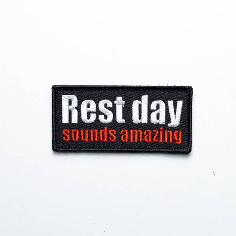 Rest day sounds amazing - Klettverschlusspflaster