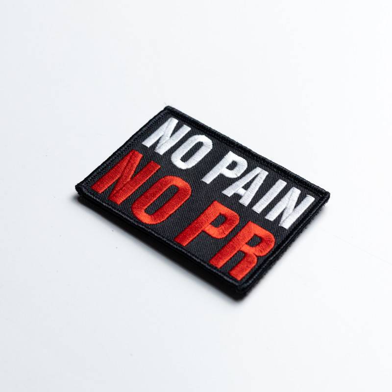 No pain no PR - Velcro patch
