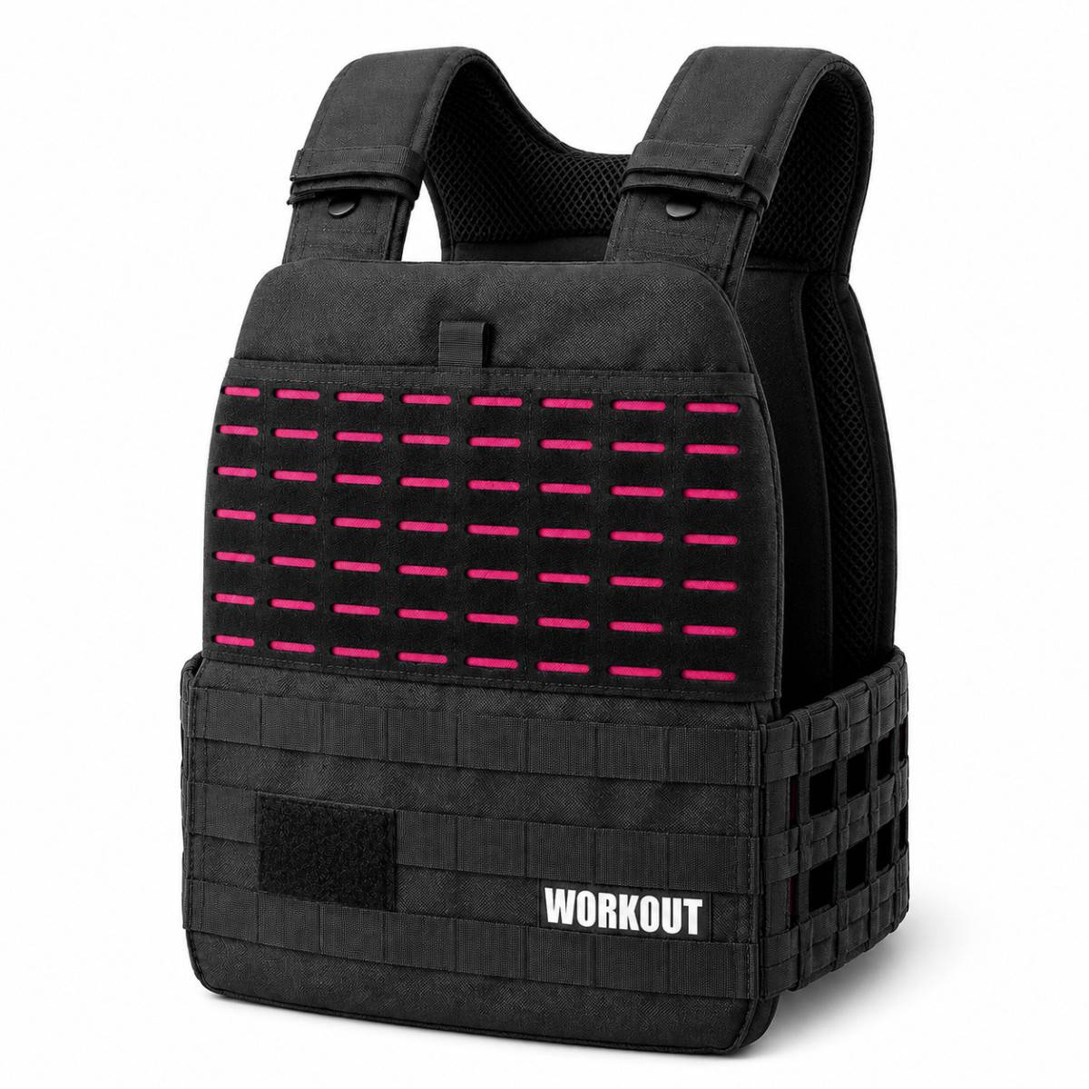 WORKOUT taktische Gewichtsweste - schwarz rosa
