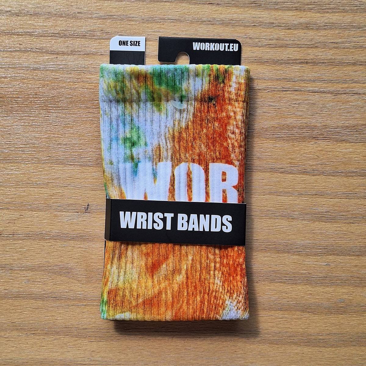 Schweißband WORKOUT 2.0 - Oranžová batika