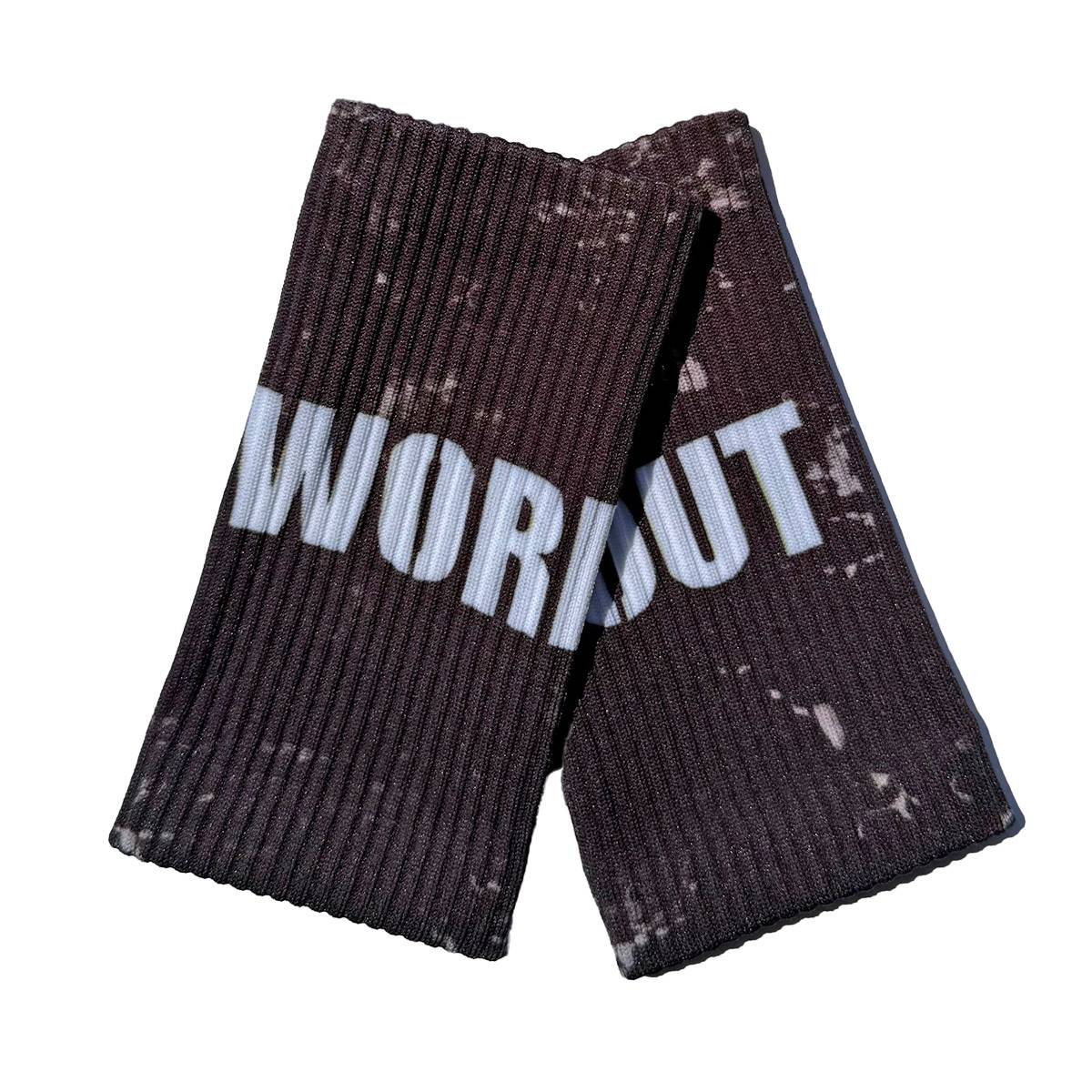 WORKOUT 2.0 wristbands - black camo