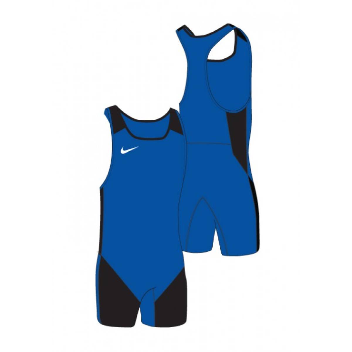 Nike Weightlifting Singlet für Herren, blau-schwarz