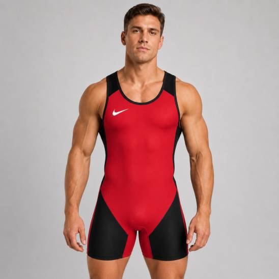 Nike Weightlifting Singlet – Red/black