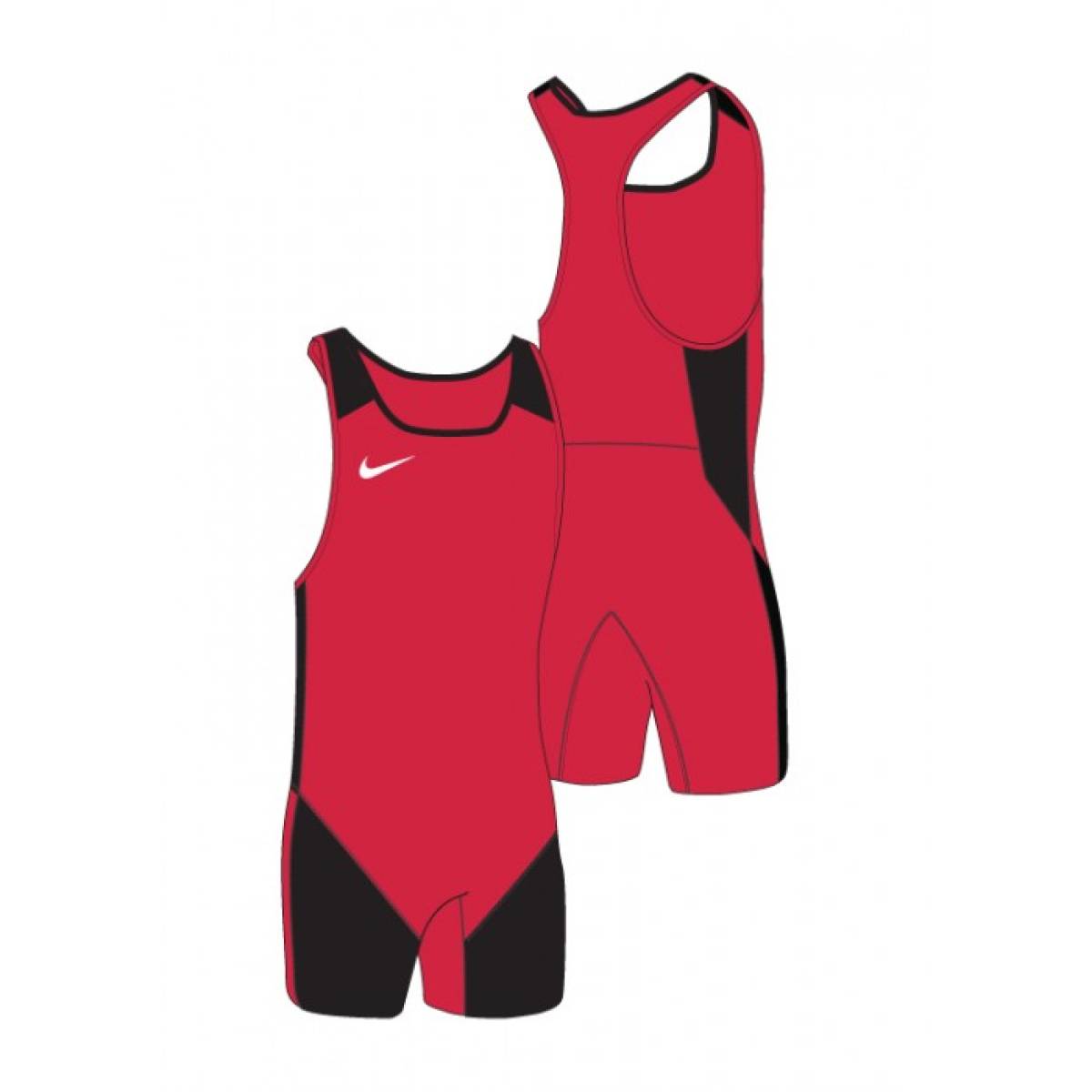 Nike Weightlifting Singlet für Herren - Rot/Schwarz
