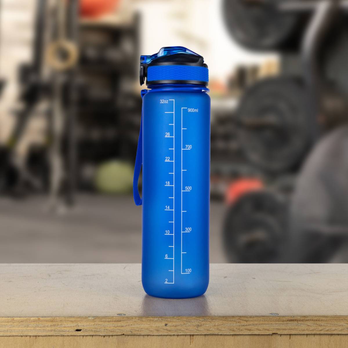 WORKOUT Tritan 1000 ml Trinkflasche - blau