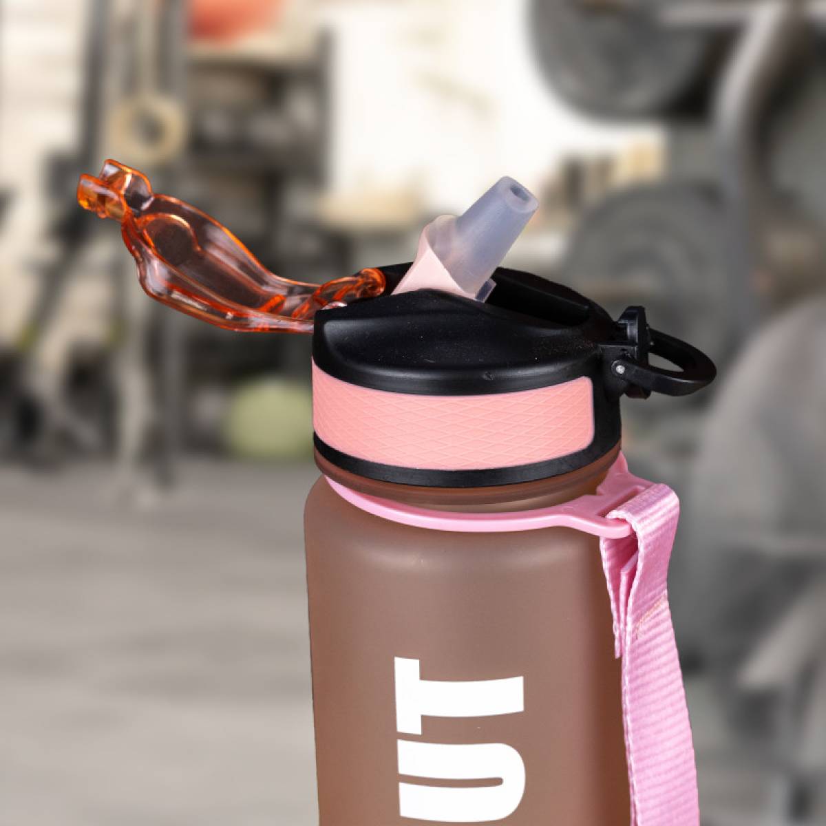 WORKOUT Bottiglia da 1000 ml in Tritan - pesca