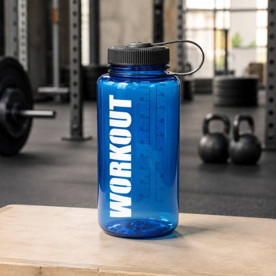 Láhev na pití WORKOUT 1000 ml - tmavě modrá