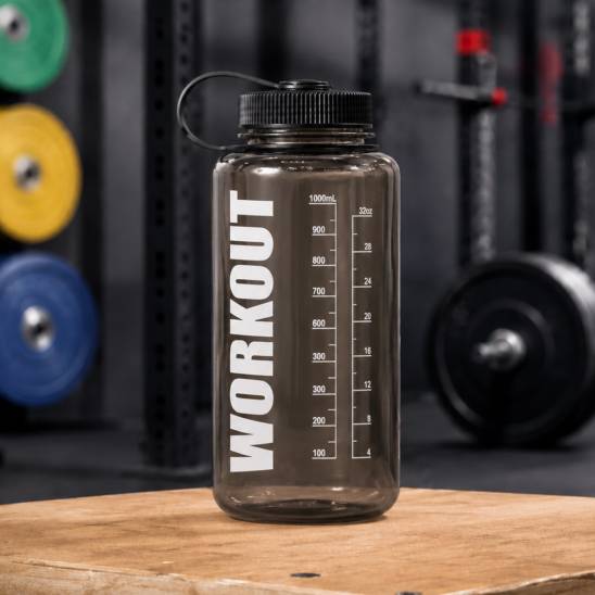 Láhev na pití WORKOUT 1000 ml - kouřová