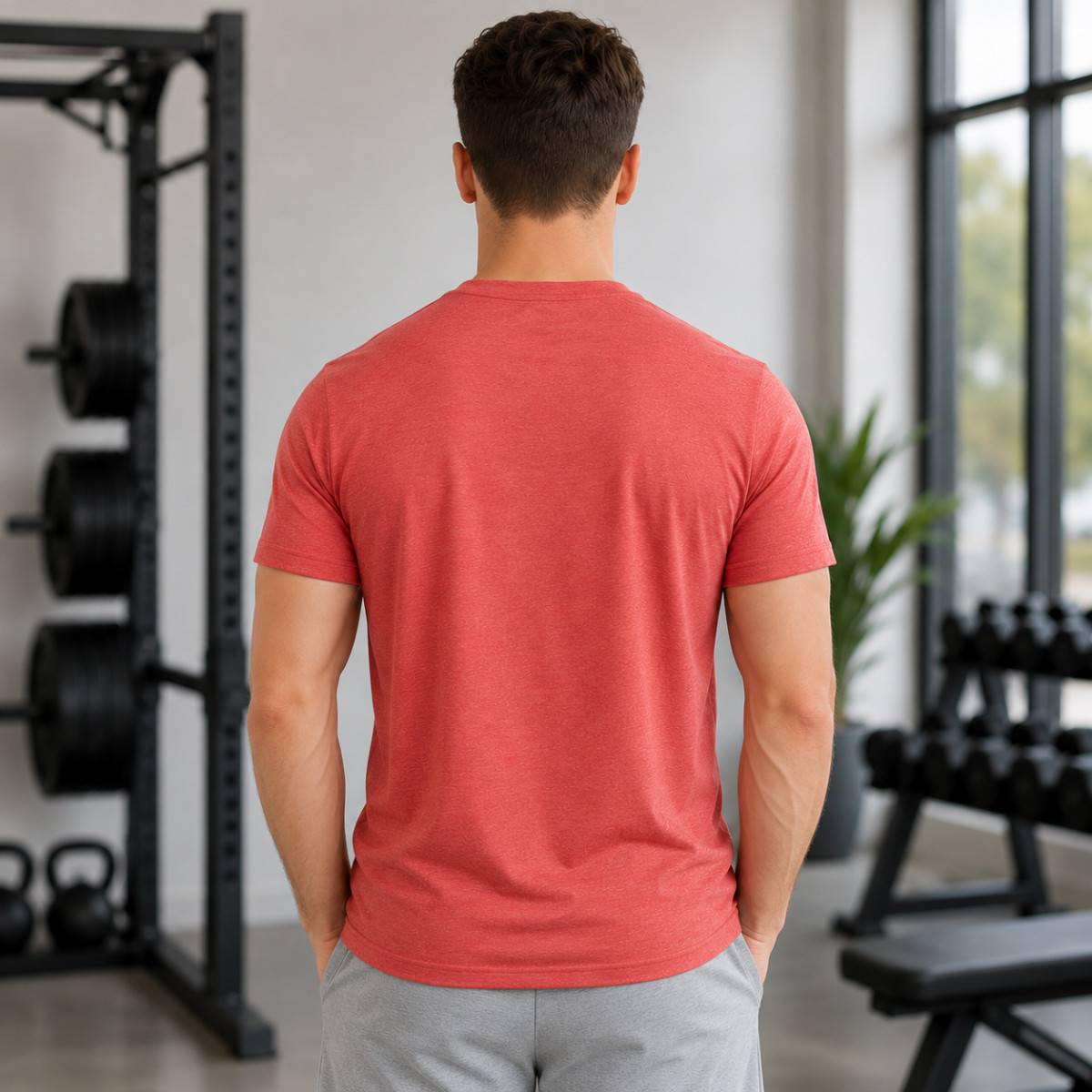 Pánské sportovní tričko WORKOUT - červené