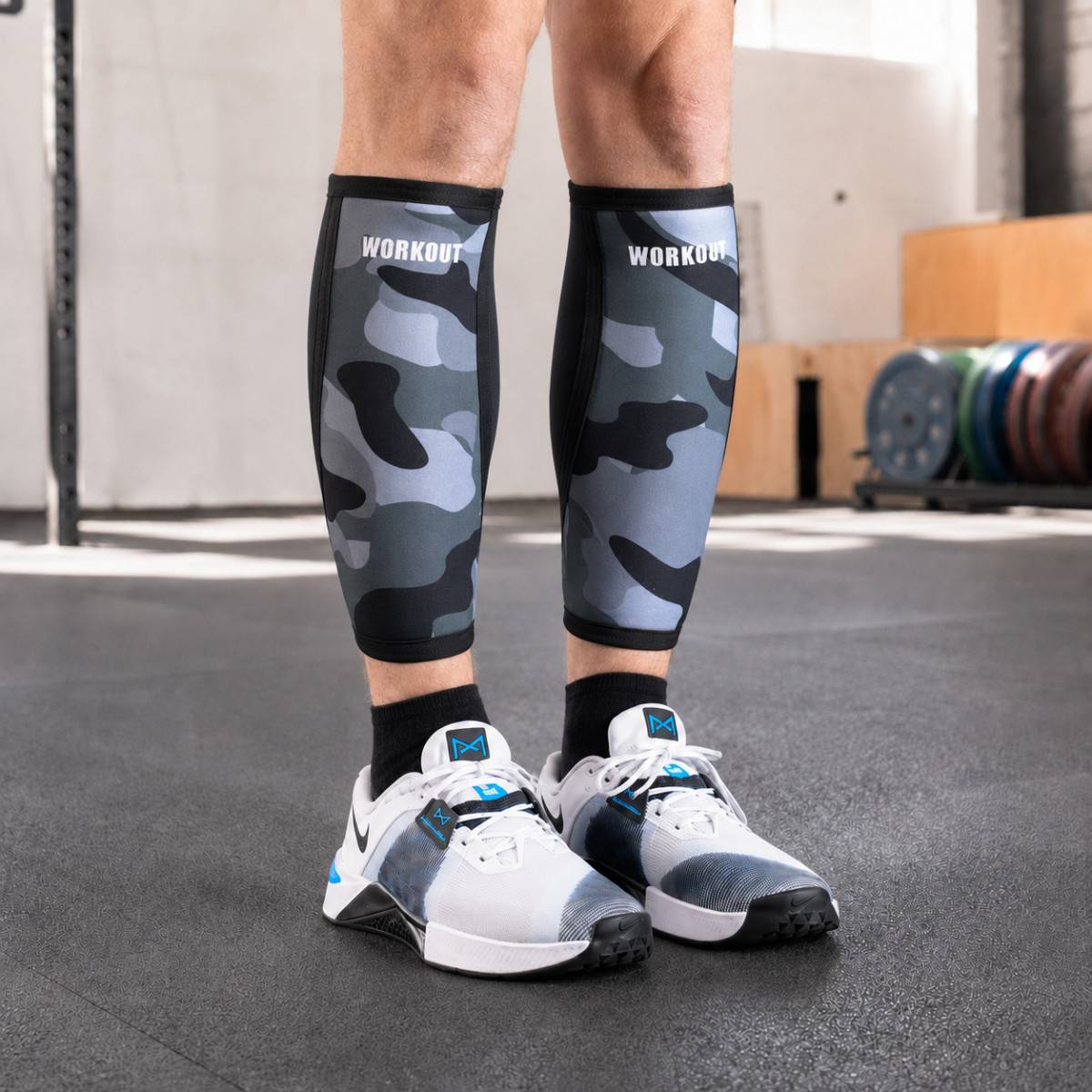 Chrániče / bandáže holení WORKOUT - camo 5 mm (pár)