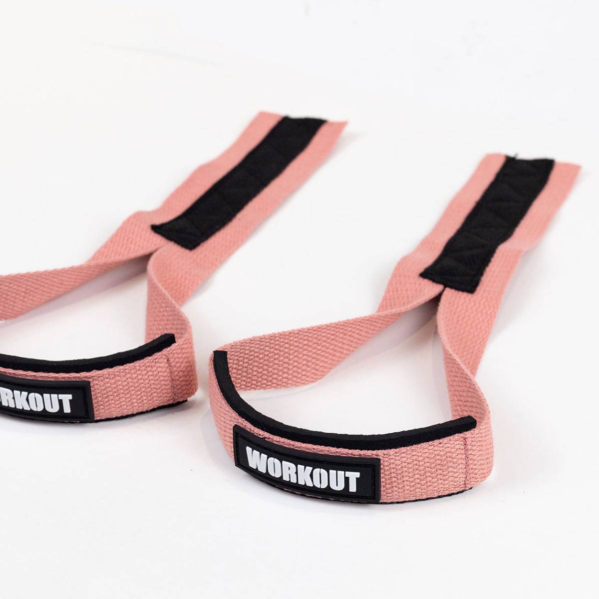 Vzpěračské trhačky WORKOUT - růžová/bílá