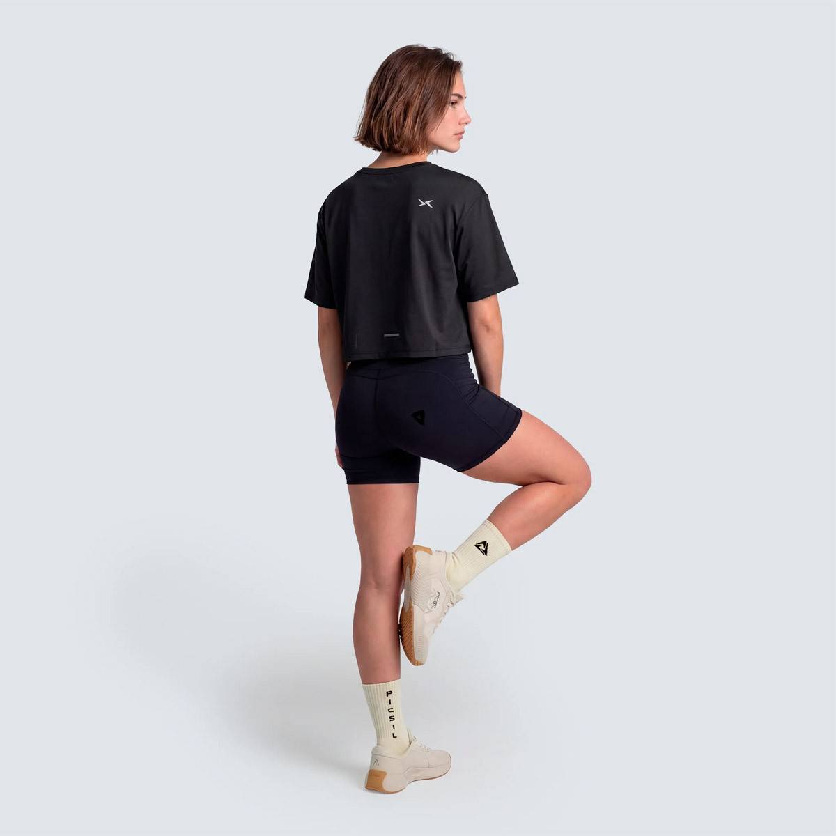 Picsil Performance SS26 Womens Crop T-Shirt - Black
