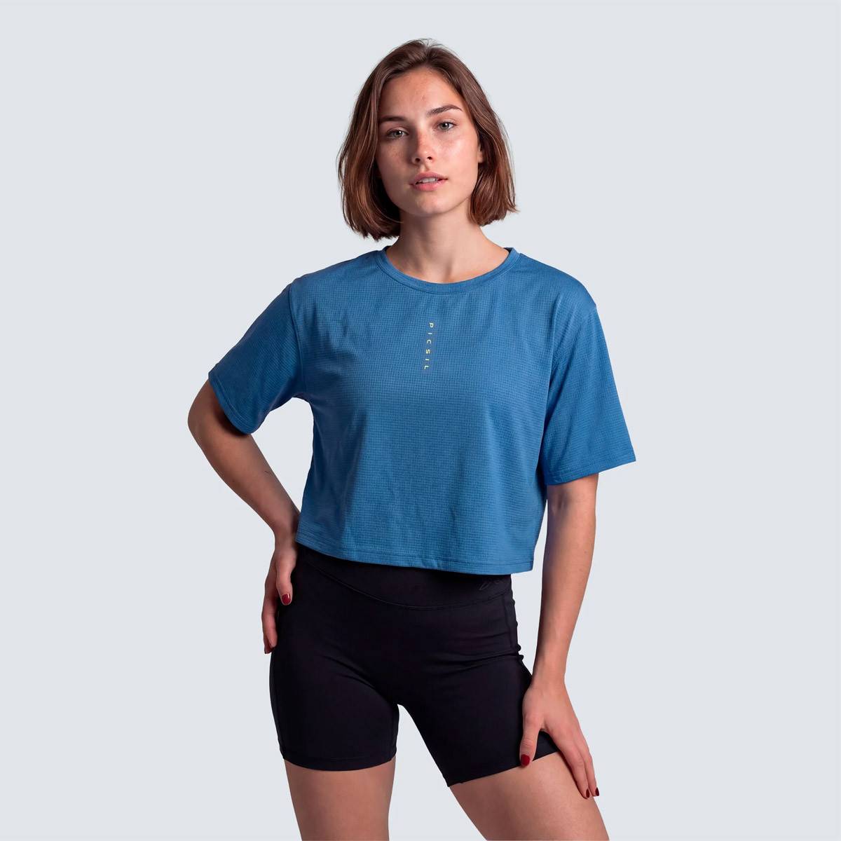 Picsil Performance SS26 Womens Crop Top - Blue
