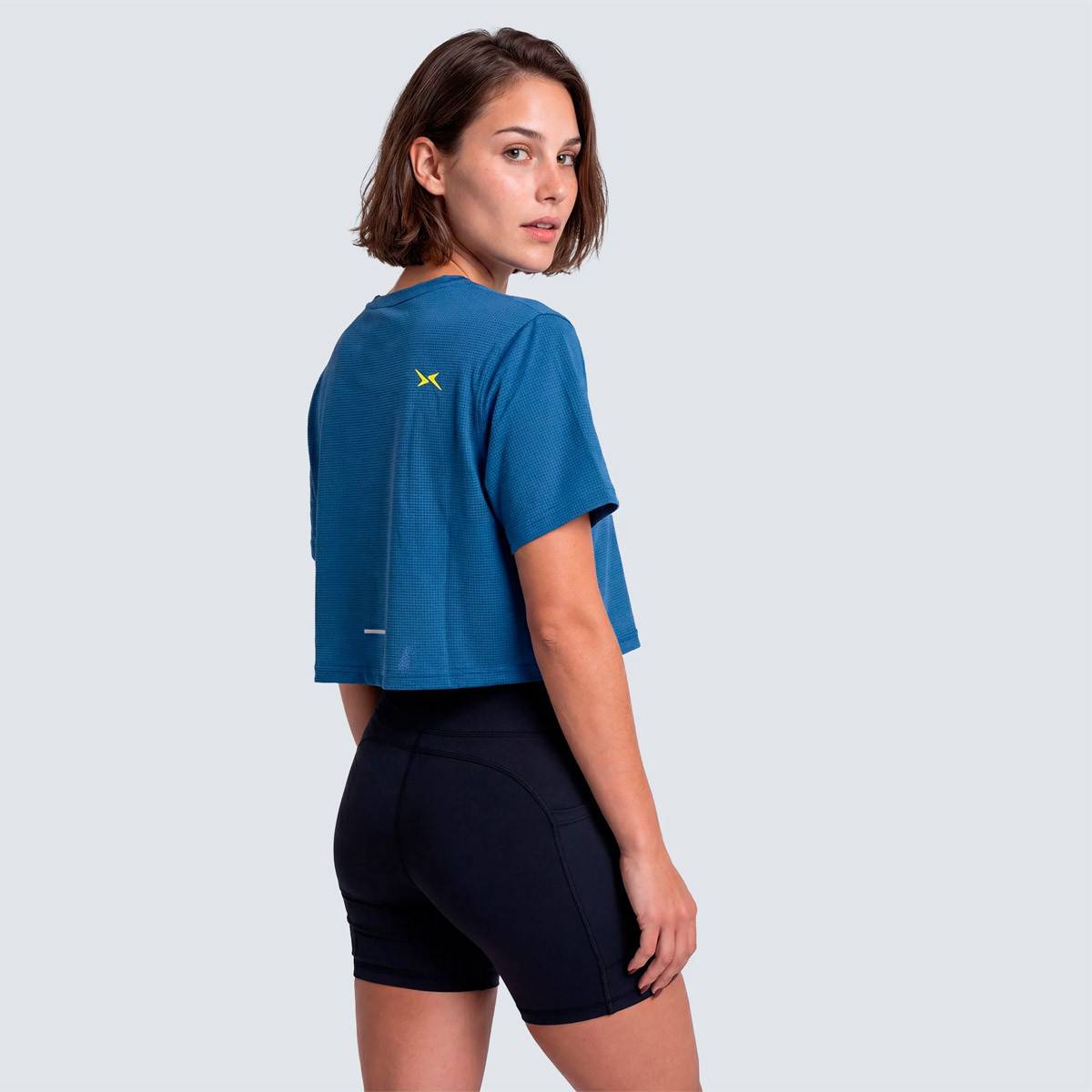 Damen-Crop-T-Shirt Picsil Performance SS26 - blau