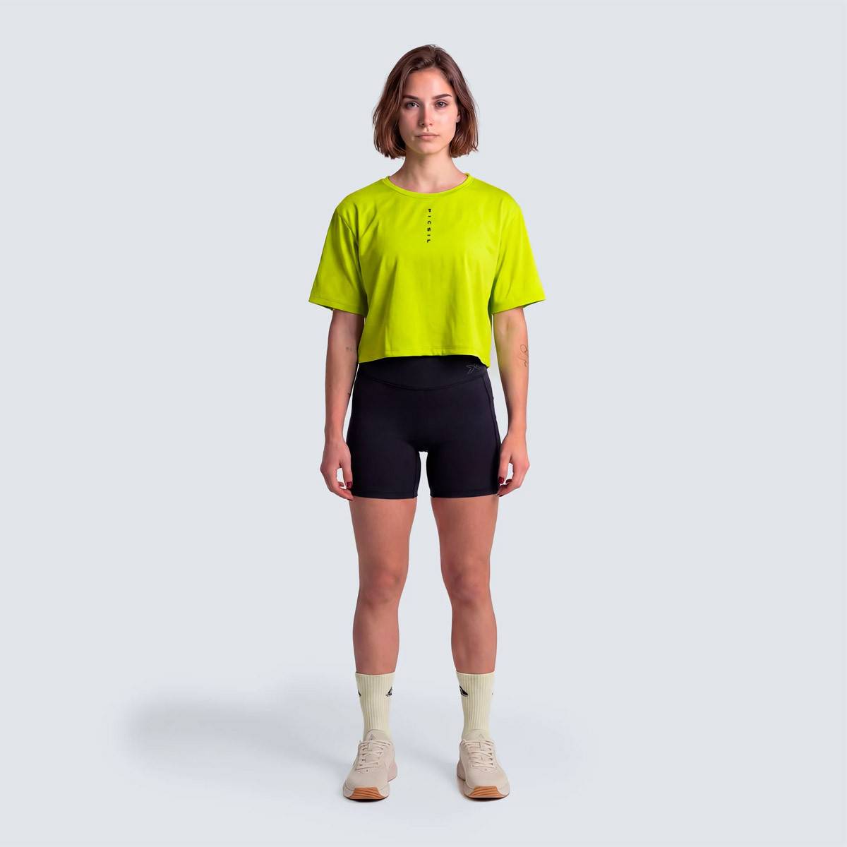 Picsil Performance SS26 Womens Crop T-Shirt - Green