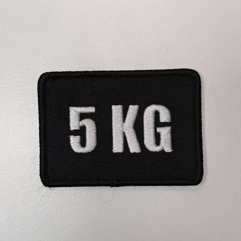 Nášivka 5 KG se suchým zipem 7 x 5 cm