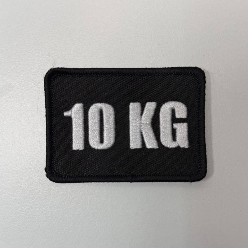 Nášivka 10 KG se suchým zipem 7 x 5 cm