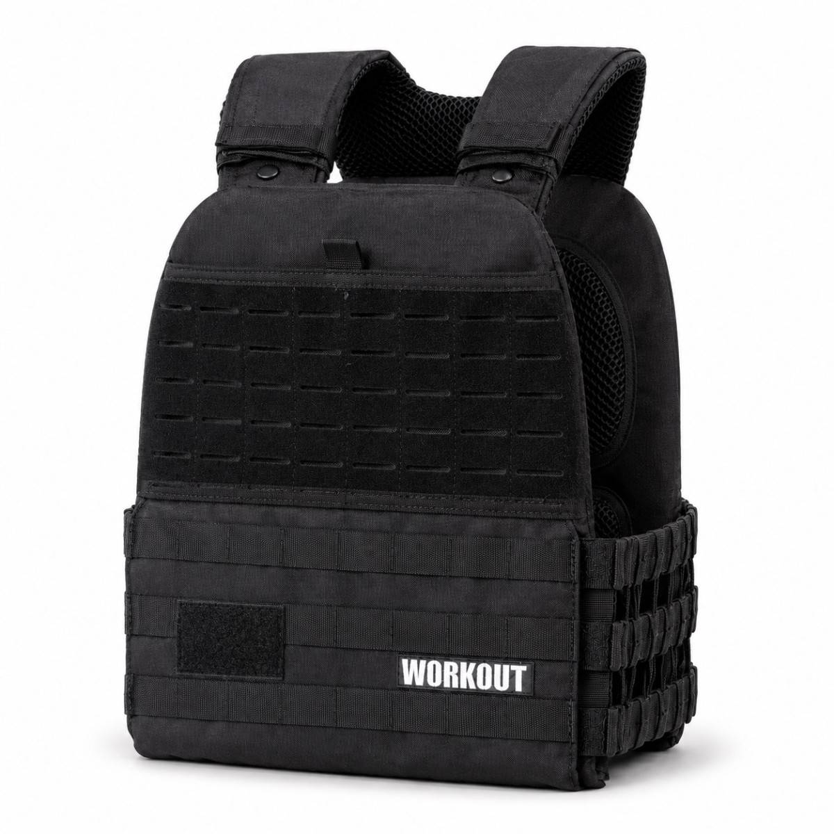 Tactical Plate Weight Vest  WORKOUT - black