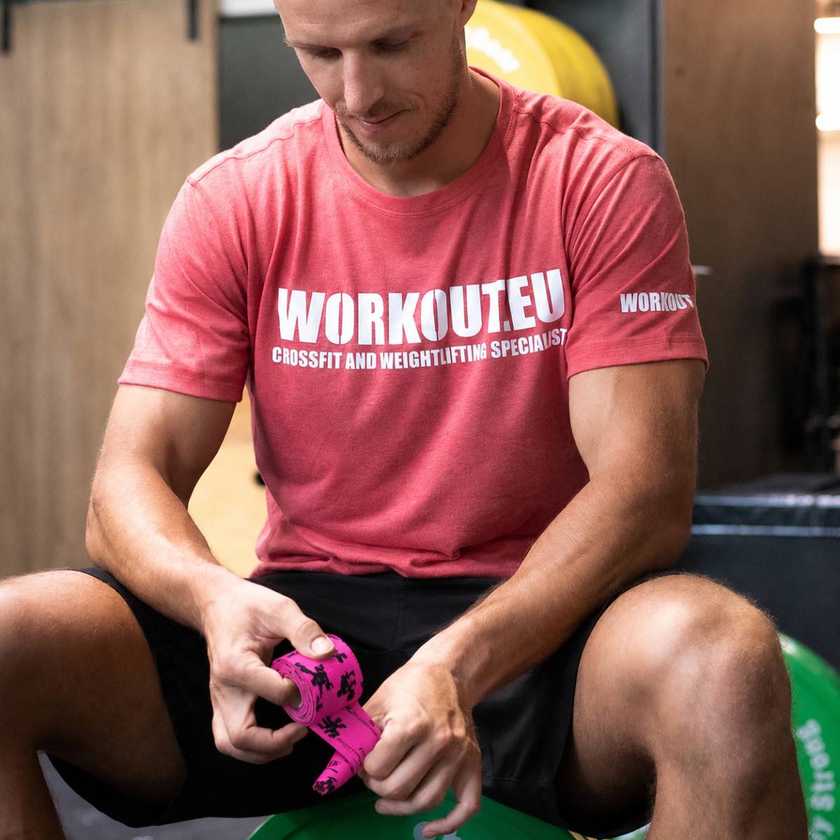 Set da 8 pezzi di nastro Thumb Hookgrip WORKOUT - 7 m (rosa)