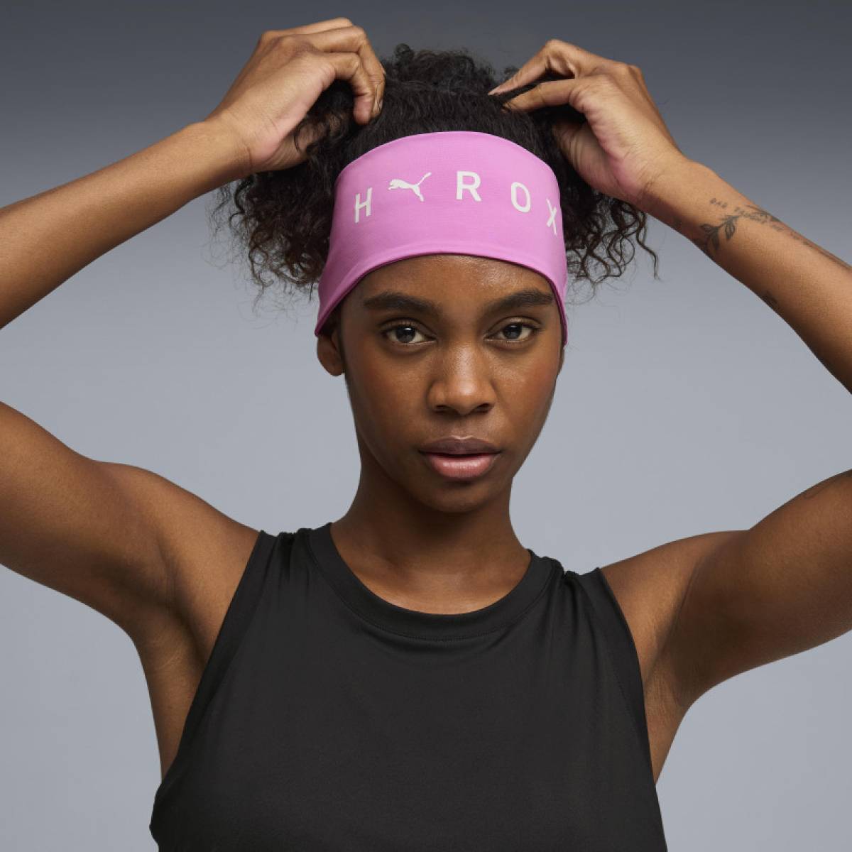 Fascia per la testa HYROX Sweatband Puma - rosa