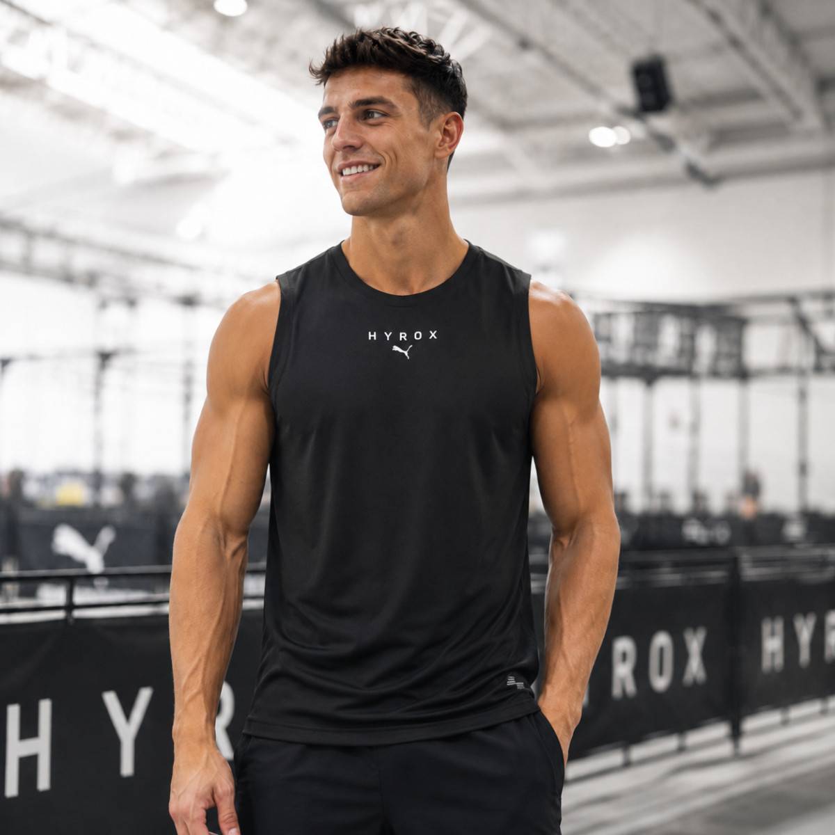 Pánské tílko Puma Hyrox Cloudspun - černé