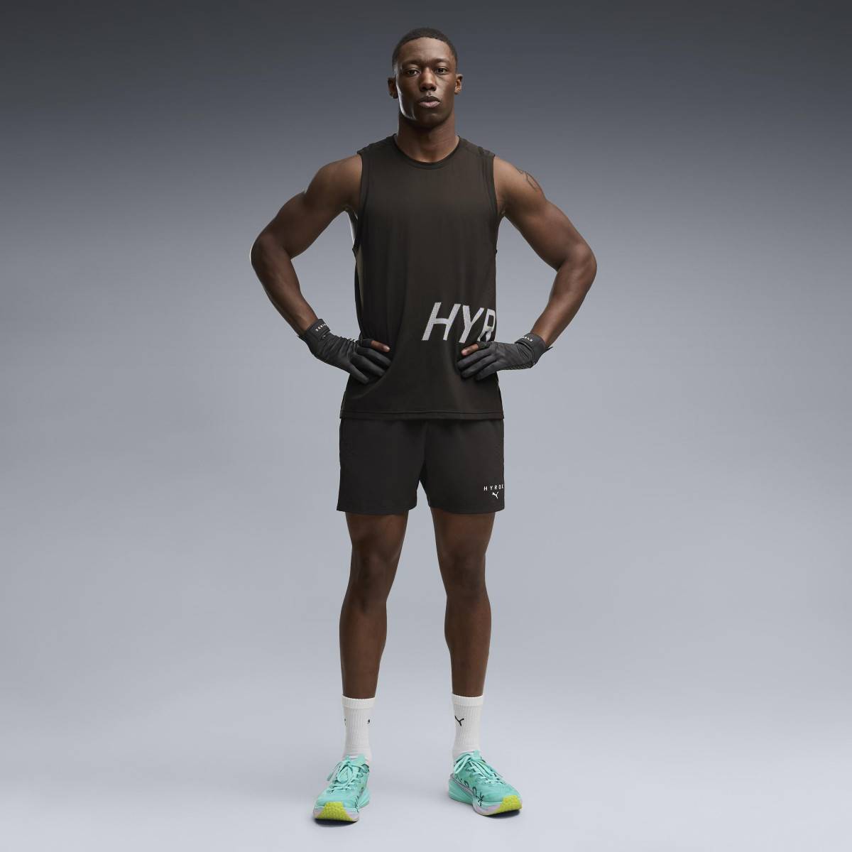 Pánské šortky PUMA HYROX PWRMODE - černé
