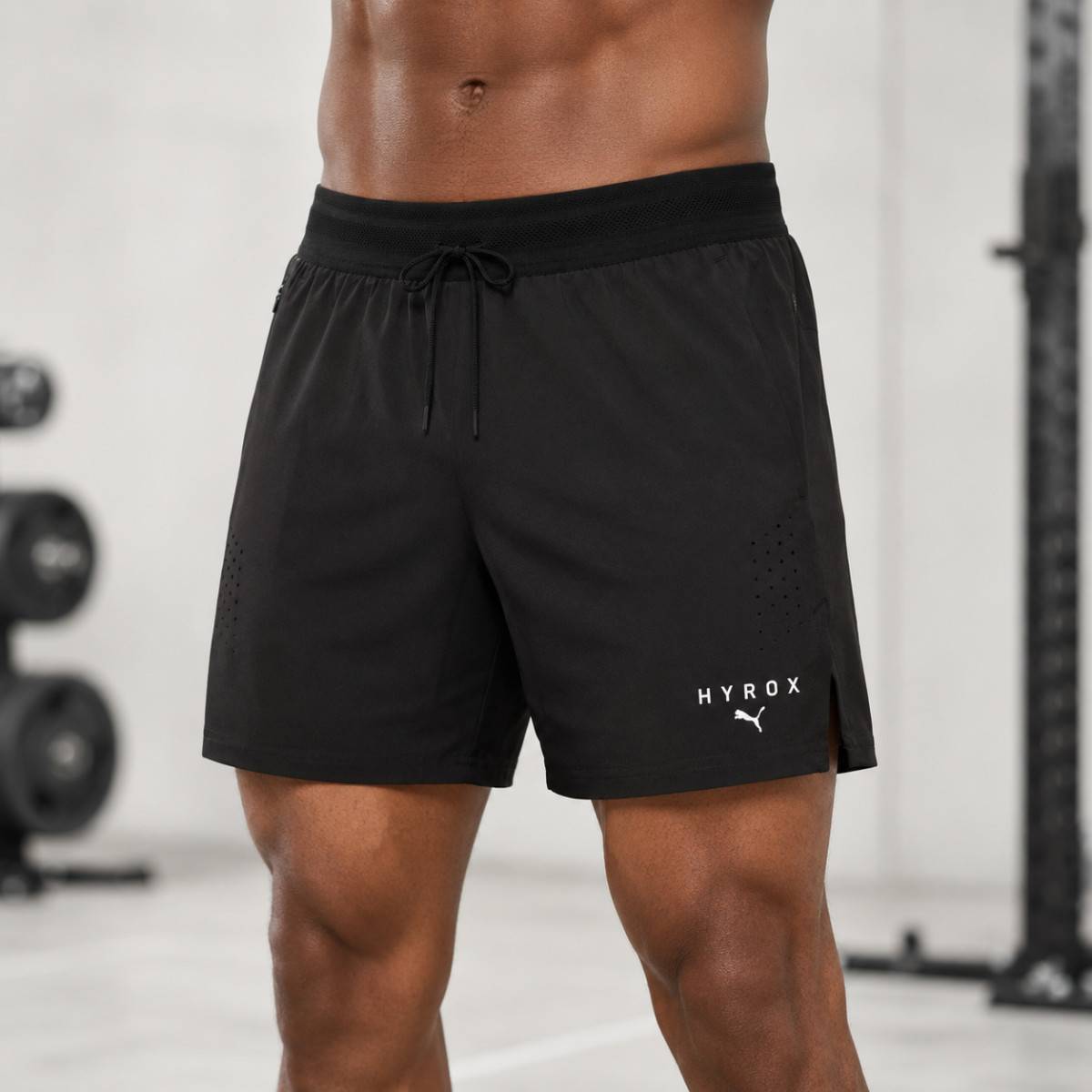 PUMA HYROX PWRMODE Herren-Shorts - schwarz
