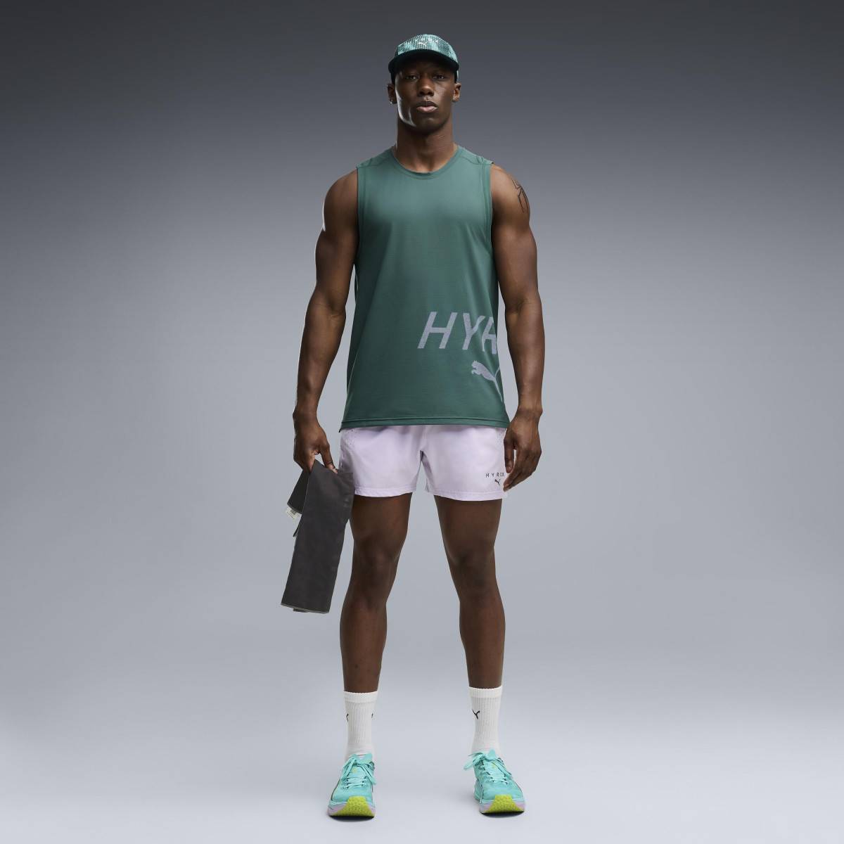 Pantaloncini da uomo PUMA HYROX PWRMODE - viola