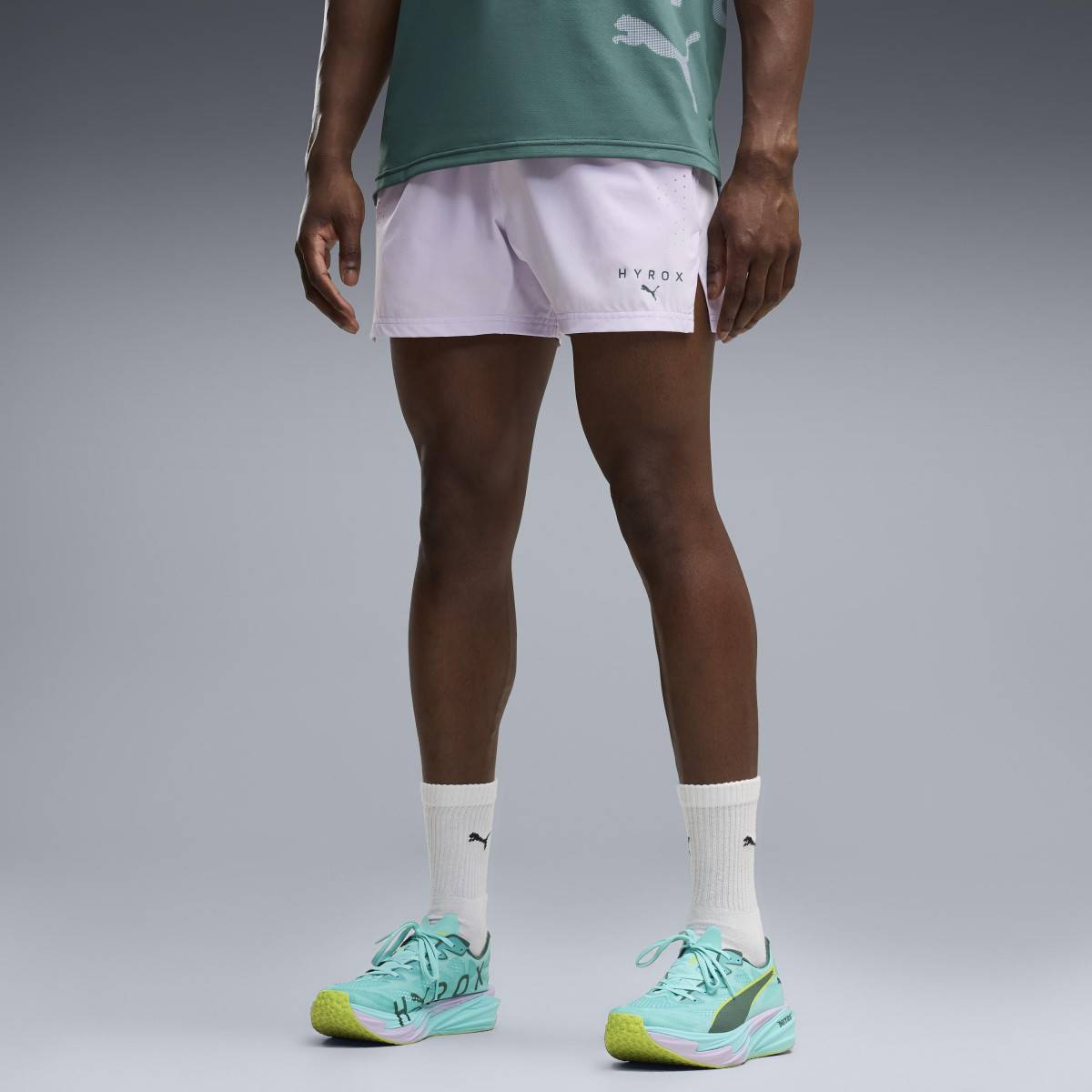 Pantaloncini da uomo PUMA HYROX PWRMODE - viola