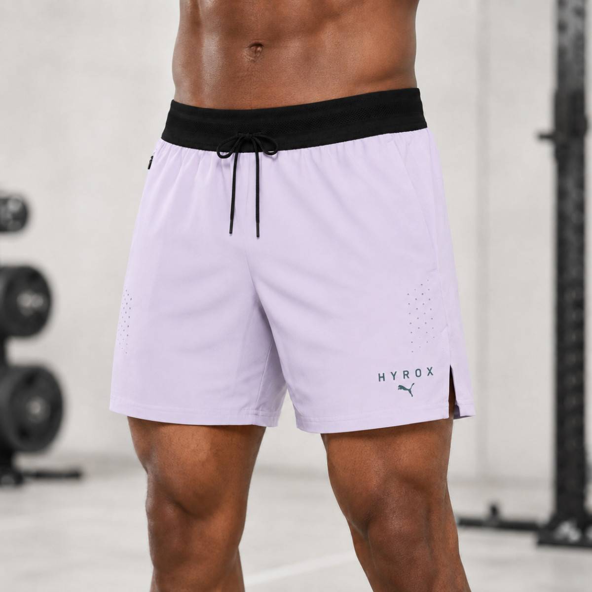 Pánské šortky PUMA HYROX PWRMODE - fialové