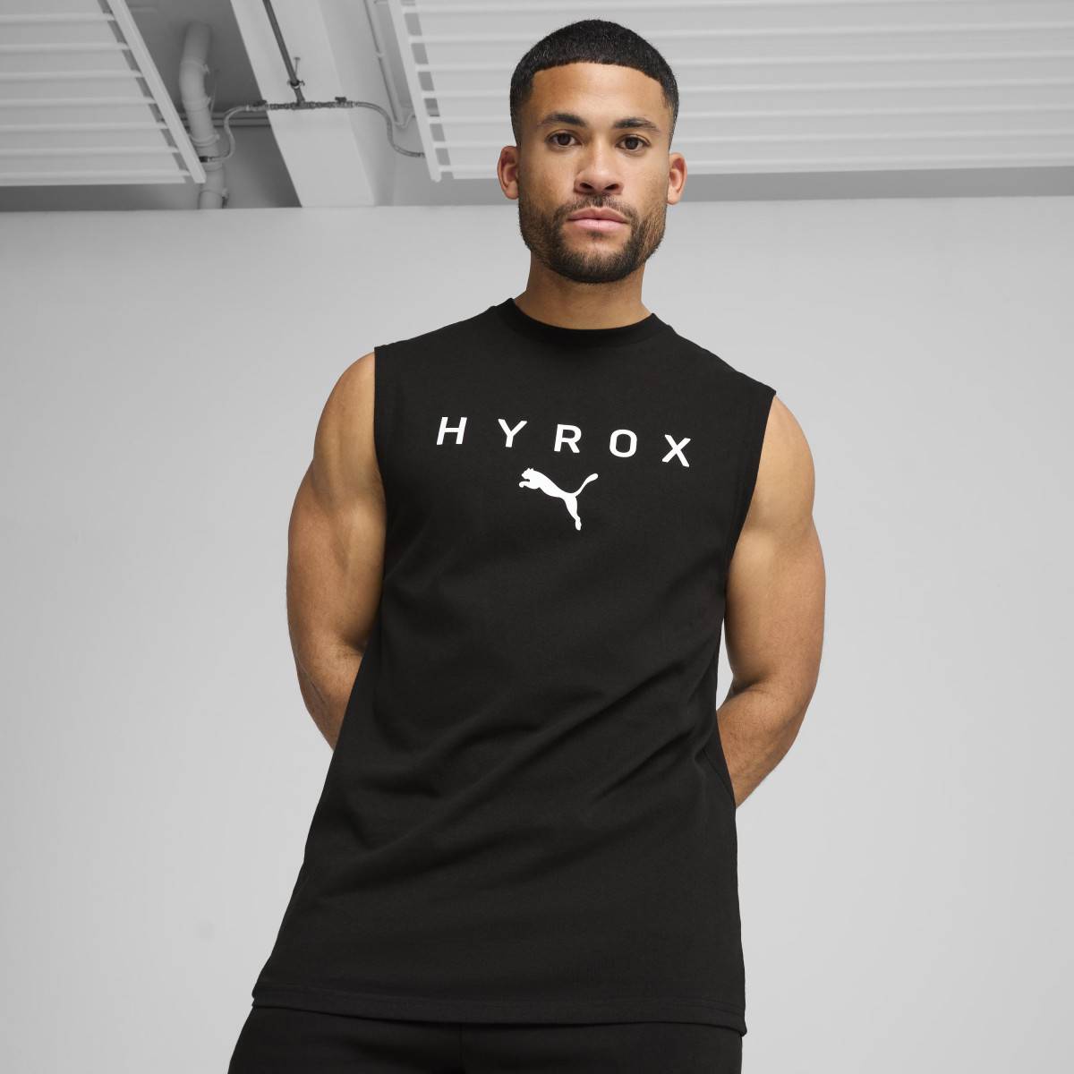 Tílko UNISEX PUMA HYROX CUTOFF - černé