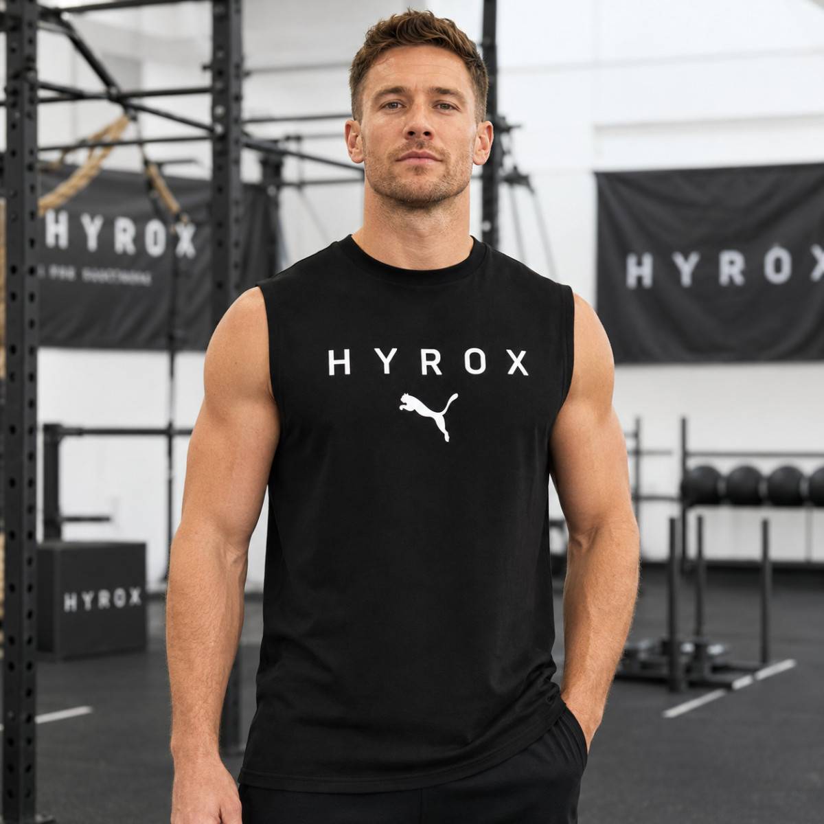 UNISEX-Tanktop PUMA HYROX CUTOFF - schwarz