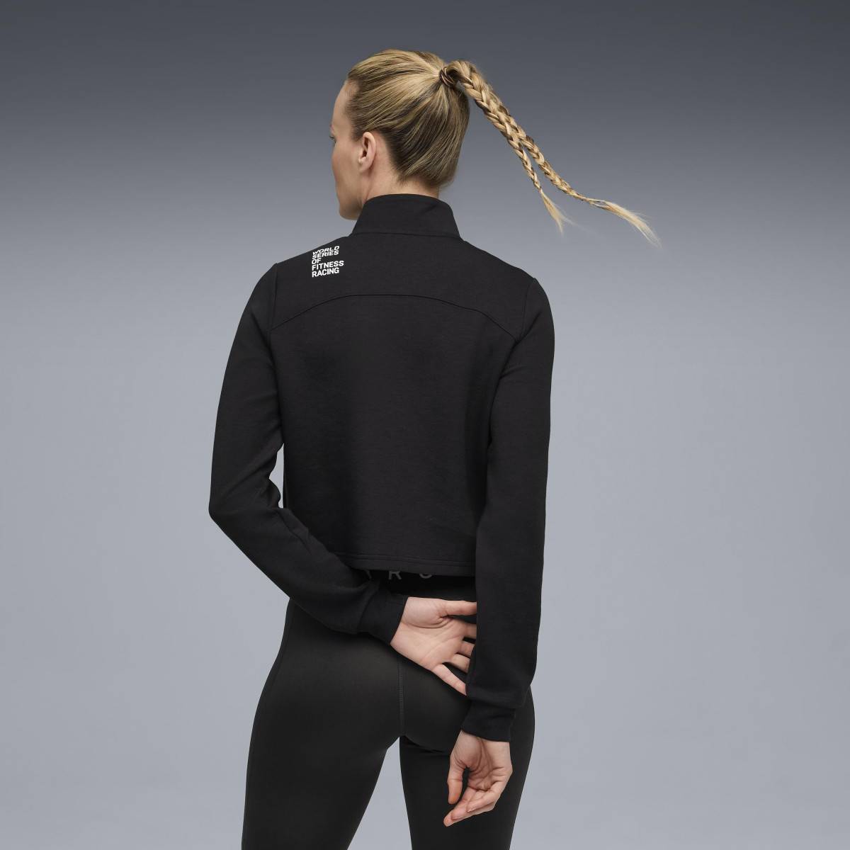 Felpa da donna PUMA HYROX CLOUDSPUN - nera