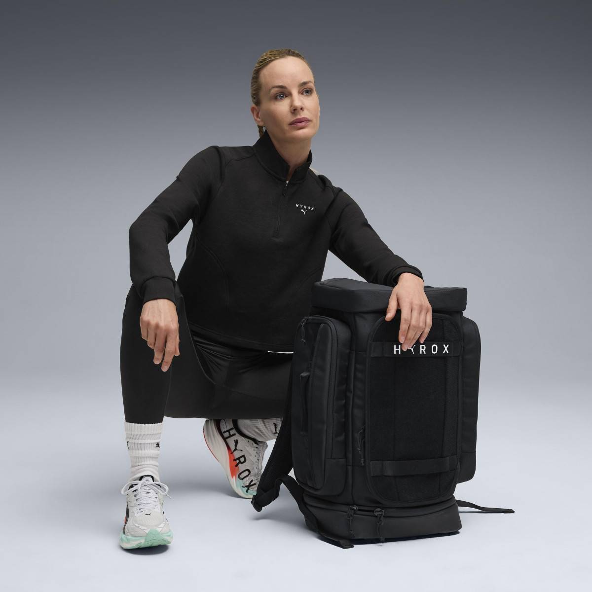 Felpa da donna PUMA HYROX CLOUDSPUN - nera