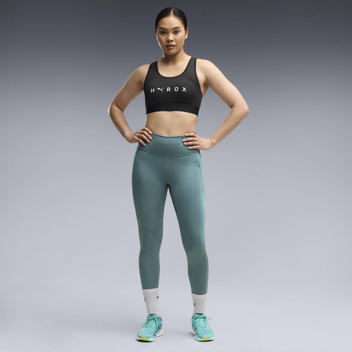 Dámská sportovní poprsenka PUMA HYROX MID - černá