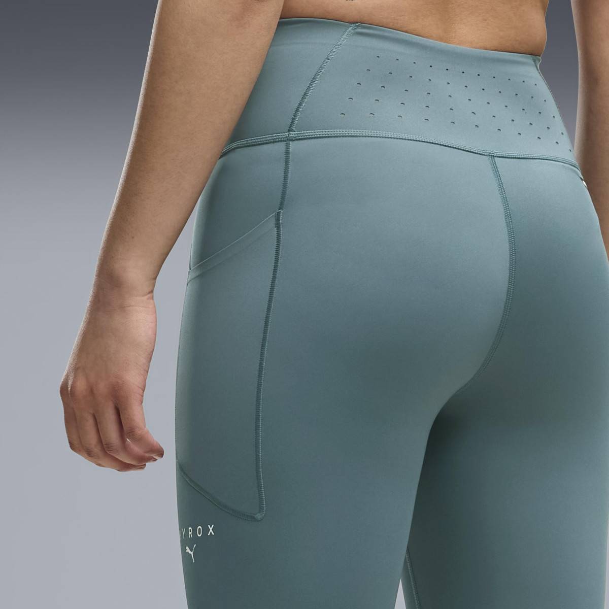 PUMA HYROX PWRMODE 7/8 Womens Sports Leggings - Turquoise