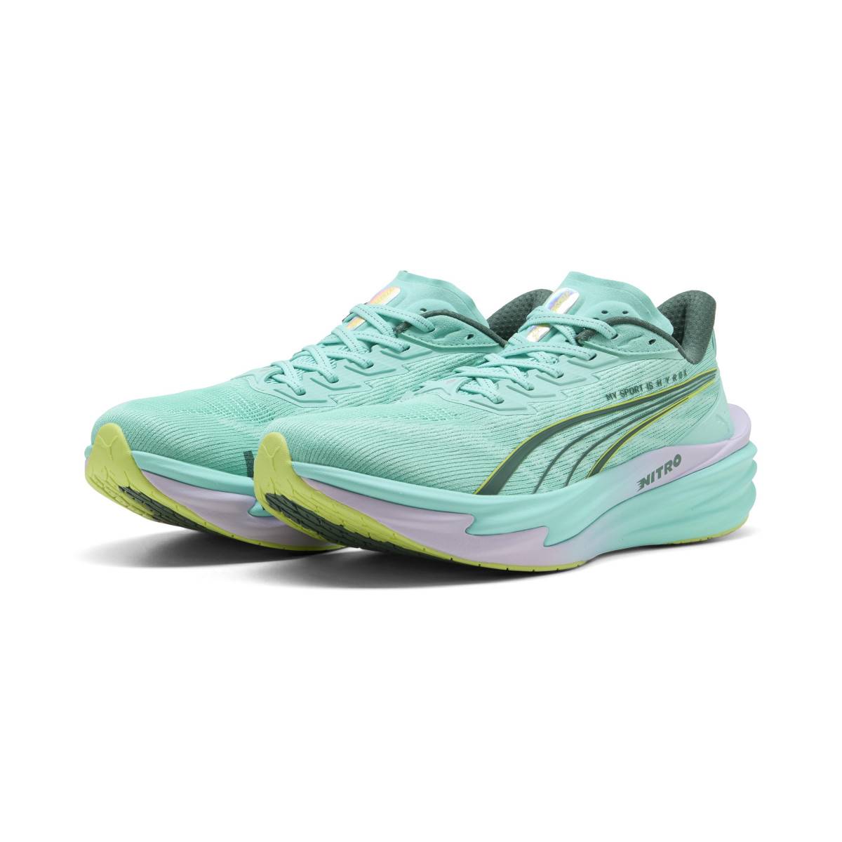 Pánské běžecké boty PUMA x HYROX Deviate NITRO 4 - tyrkysová