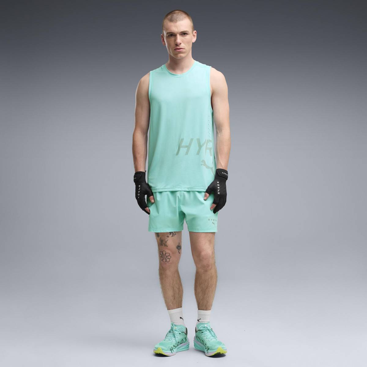 Pánské běžecké boty PUMA x HYROX Deviate NITRO 4 - tyrkysová