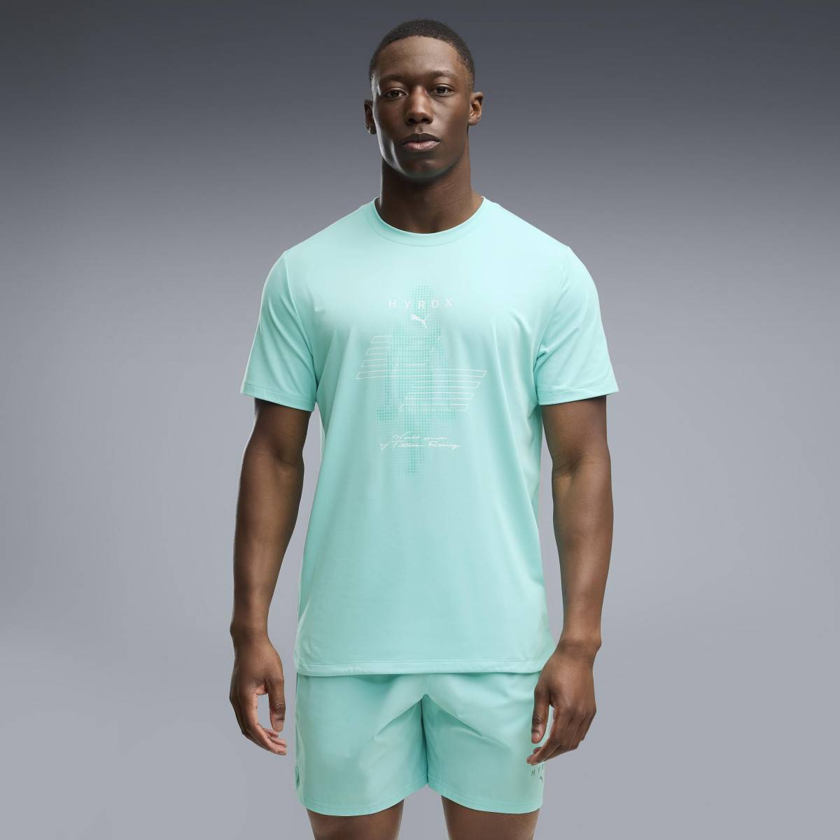 Maglietta da uomo PUMA HYROX CLOUDSPUN THERMOADAPT - turchese